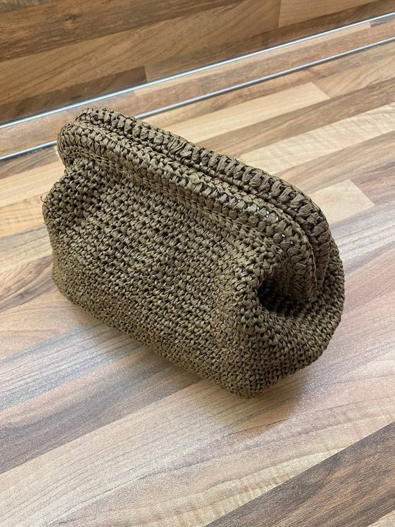 Handmade Raffia Clutch Bag Handbag | Etsy