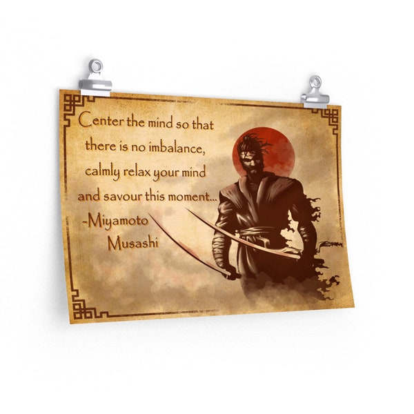 Miyamoto Musashi Quote Poster