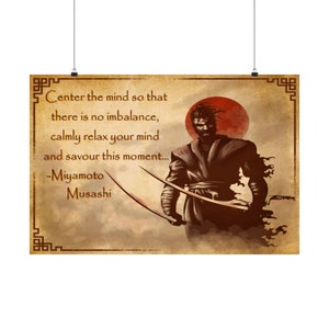 Poster Citation de Miyamoto Musashi