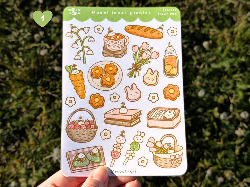 Kawaii Food Sticker Sheets - Pastel Cutecore Planner Decoration ...