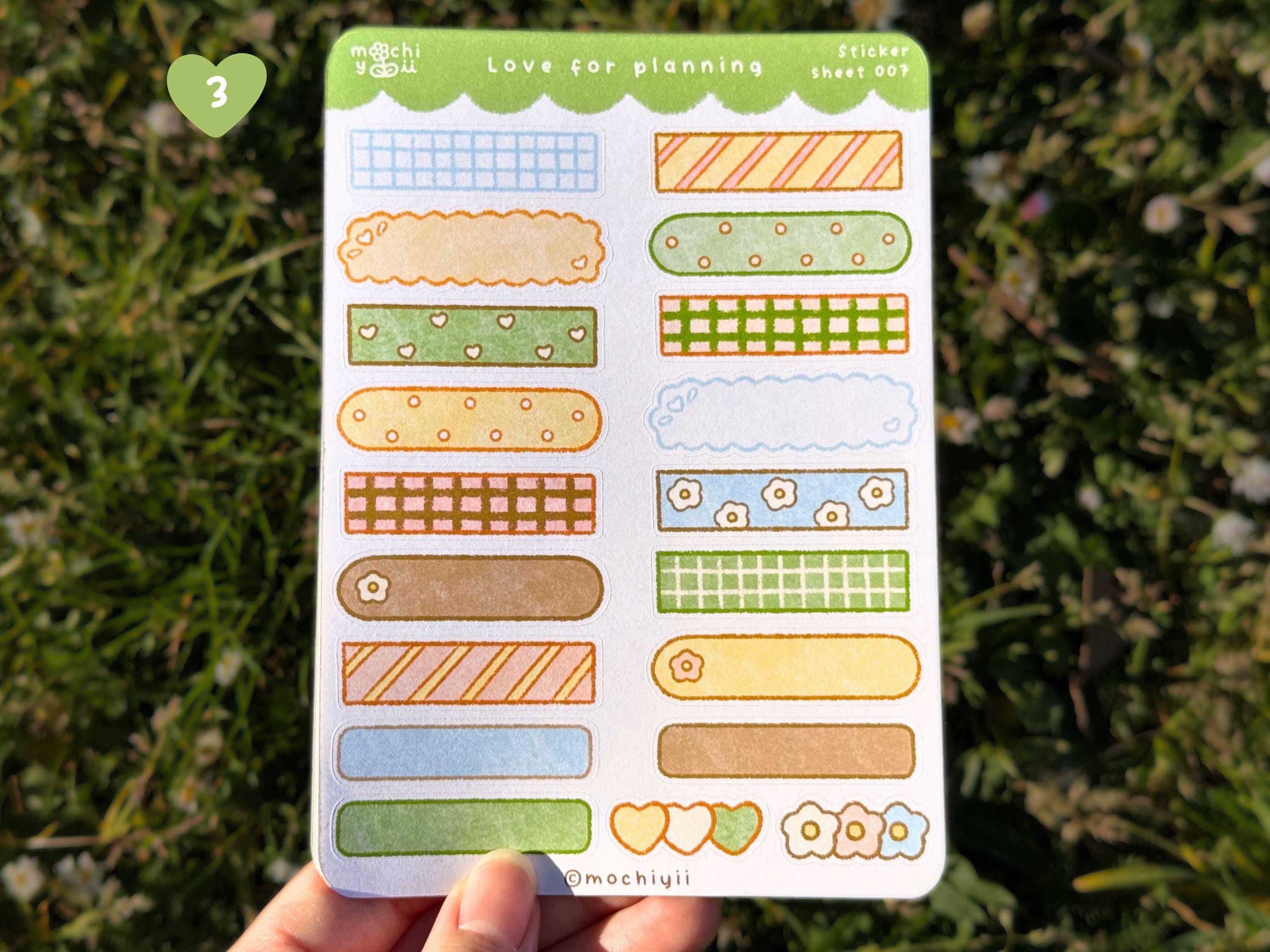 Kawaii Food Sticker Sheets - Pastel Cutecore Planner Decoration ...