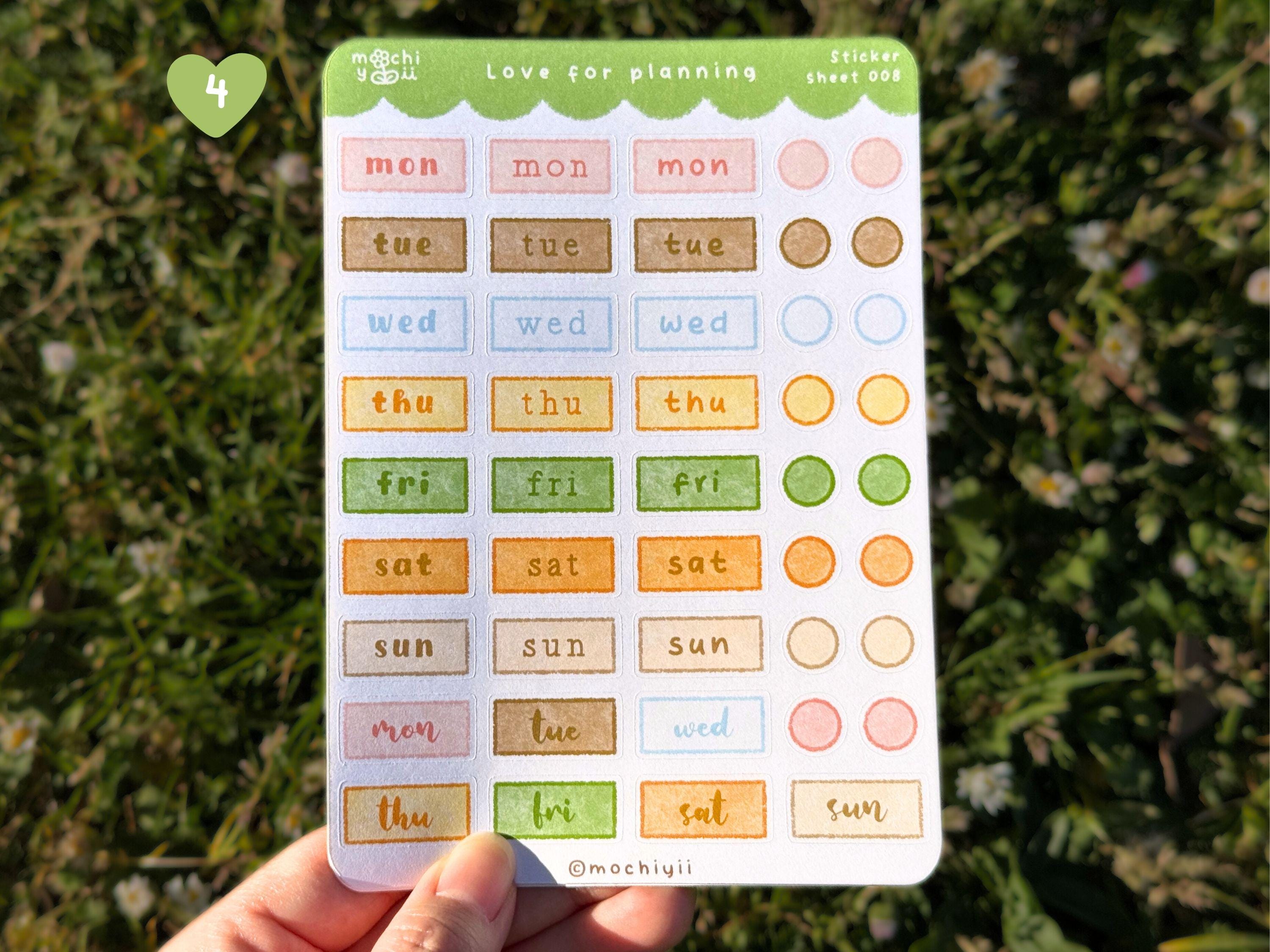 Kawaii Food Sticker Sheets - Pastel Cutecore Planner Decoration ...