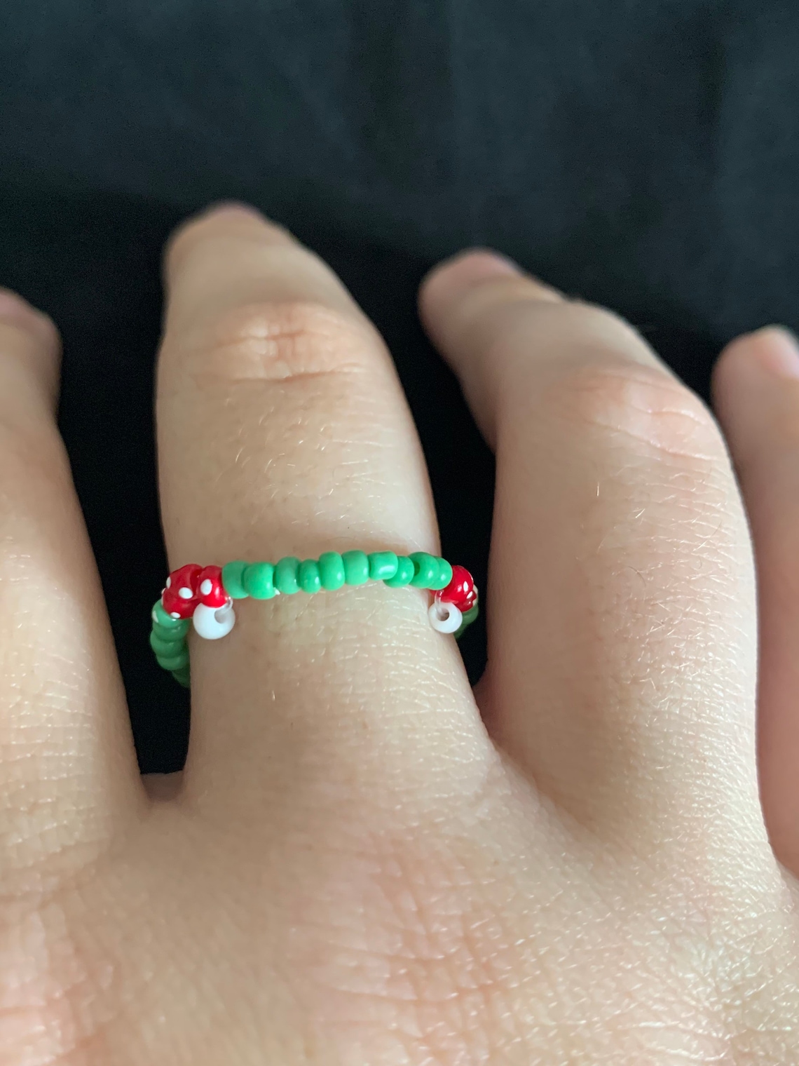 Customizable Mushroom Ring Handmade Etsy