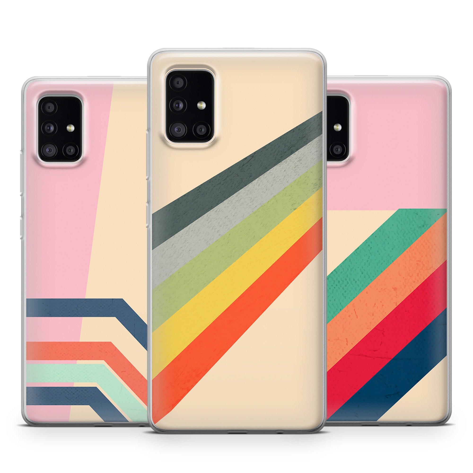 Trendy phone case/ Striped/Pastel/Solid/Boho/ Abstract cover Etsy