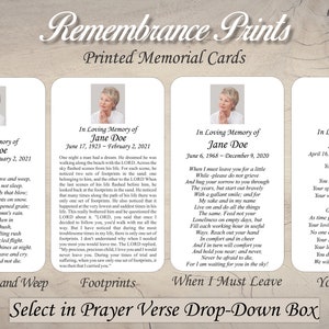 Printed Assorted Water Scenery Memorial Photo Cards image 7