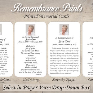 Printed Assorted Water Scenery Memorial Photo Cards image 8