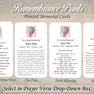 Printed Assorted Water Scenery Memorial Photo Cards image 4