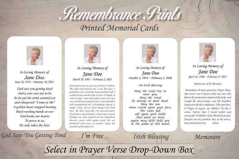 Printed Assorted Water Scenery Memorial Photo Cards image 4