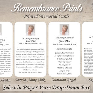 Printed Assorted Water Scenery Memorial Photo Cards image 6