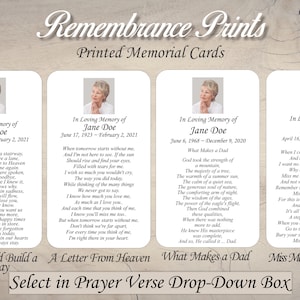 Printed Assorted Water Scenery Memorial Photo Cards image 9