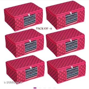 Paquet de sari indien de qualité supérieure 6 housses de sari non tissées