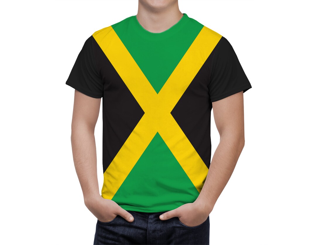 Jamaica Flag Shirt Coat of Arms of Jamaica Jamaica Tshirt Etsy