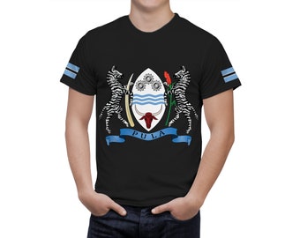 Coat Of Arms Of Botswana, Botswana Shirt, Botswana , Botswana T-shirt, Patriotic Botswana Heritage Shirt, Softstyle Unisex Shirt