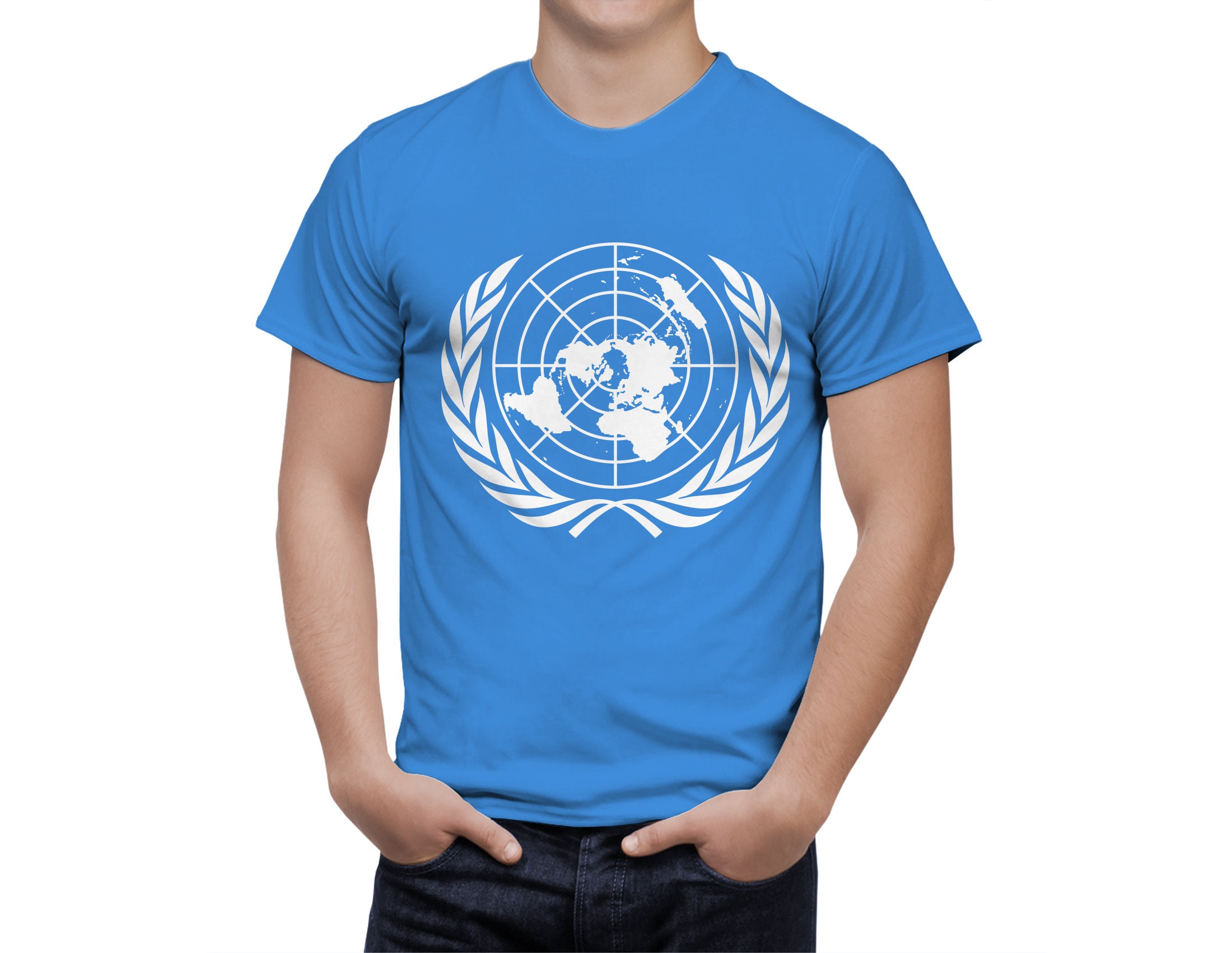 United Nations Flag T-Shirt United Nations Tee Shirt United Nations Flag T-Shirt United Nations Tee Shirt