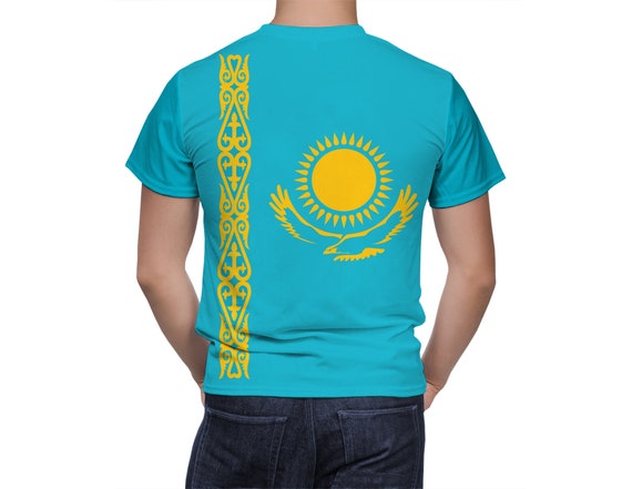 Kazakhstan Flag Shirt, Coat of Arms of Kazakhstan, Kazakhstan T