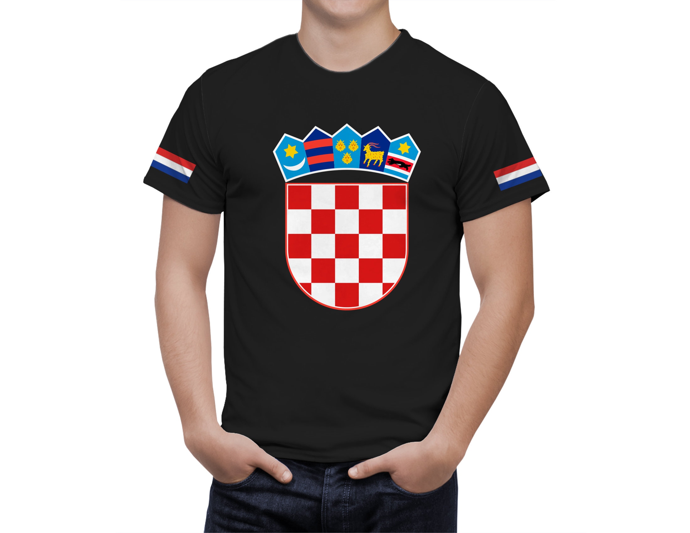Fanpaket Kroatien T-Shirt Brille Flagge Hawaiikette Caxilrola Fanrassel