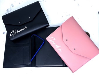Planificador personalizado de cuero sintético. Planificador de autocuidado, planificador de objetivos, diario, cuaderno. Tamaño 8,5 x 6.