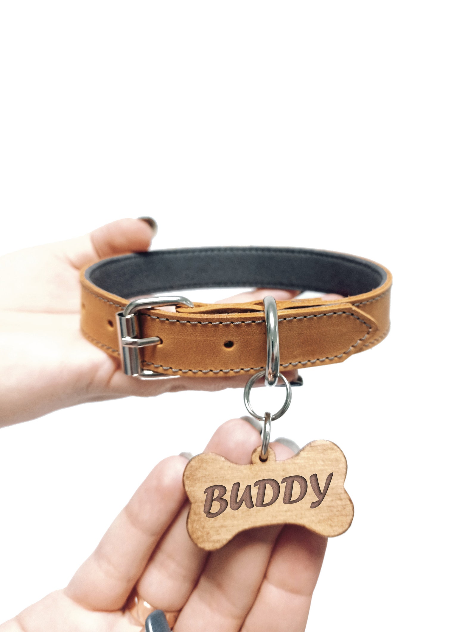 Dog Collar And Tag
 Funny Dog Collar Tag With Personalized Engraving for a Pet Etsy UK