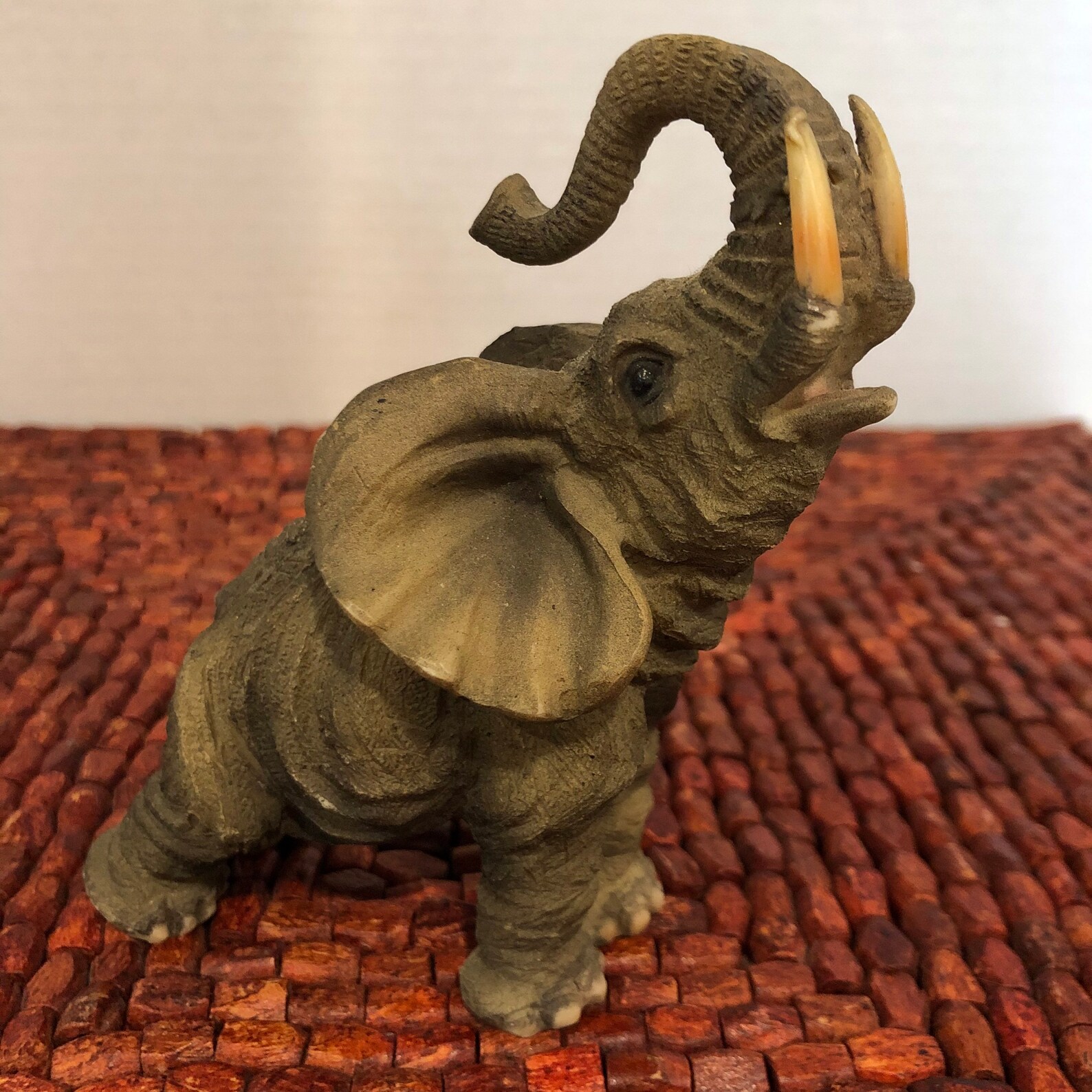 Vintage Elephant Trunk Up for Good Luck 4.75 Tall. Unique Etsy