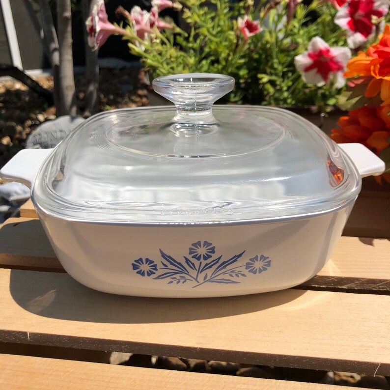 Pyrex Cornflower Blue Casserole Dish. Corningware P1B 1 Etsy