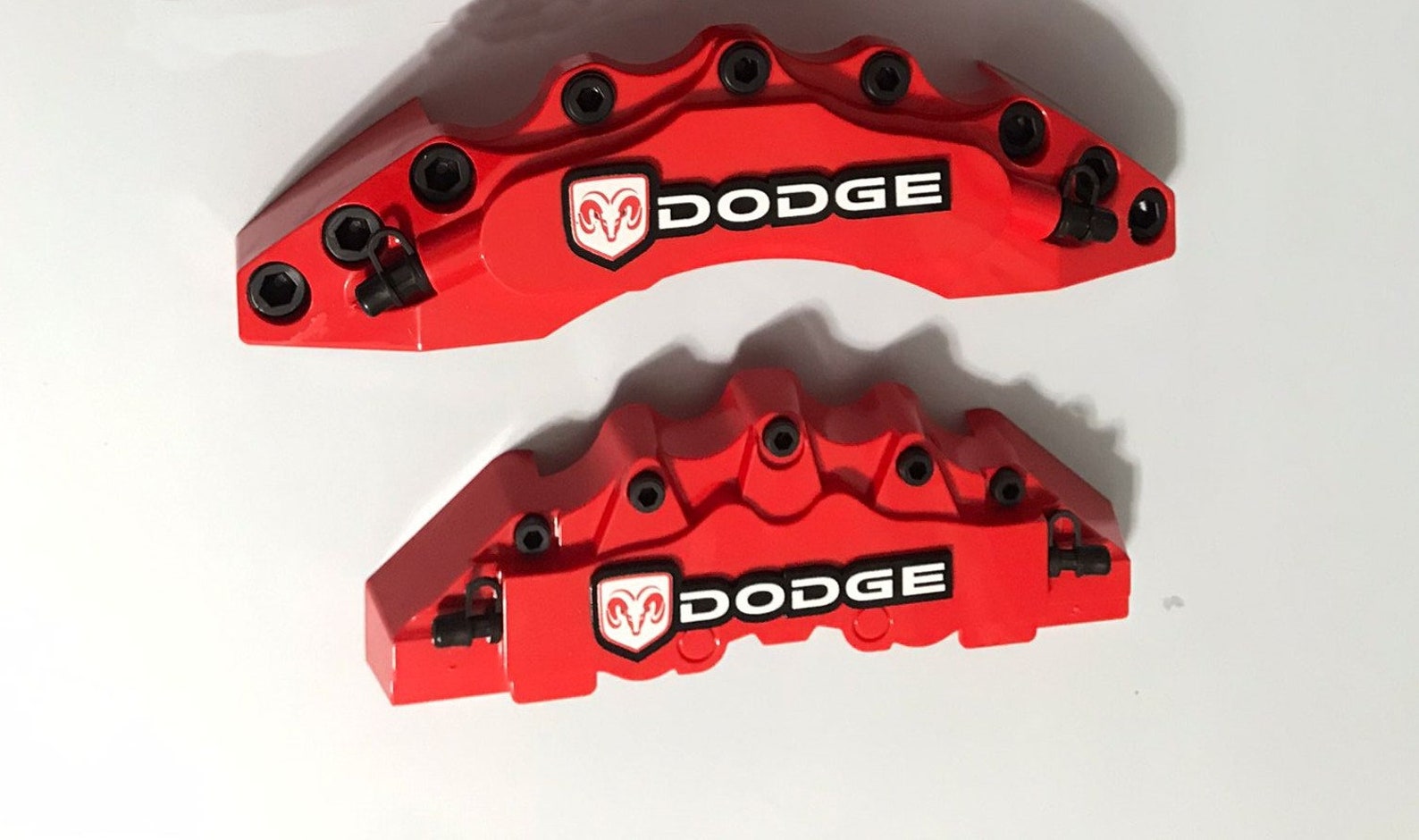 Dodge Red Brake Caliper Covers 4 Pcs Car Accessory White Black Etsy