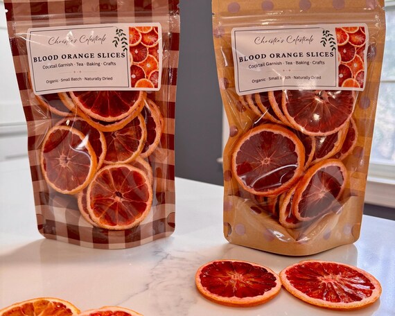 Dried Blood Orange Slices • Cocktail Garnish • Simmer Pot • Charcuterie • Dehydrated Citrus • Food Grade