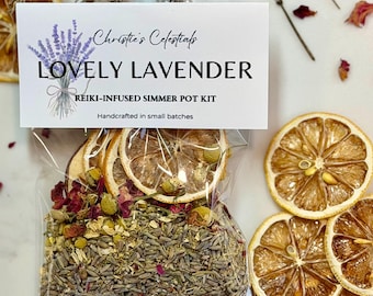 Lavender Simmer Pot | Stovetop Potpourri | Relaxation Gift | Natural Home Fragrance | Cozy Simmer Kit