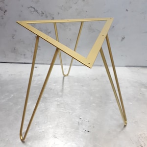 Gold Haarnadel Beine, Runde Couchtisch Beine, Industrie Stahlbeine, Höhe 40cm. bis hin zu Eichenscheibe Couchtisch, Industrial Loft Style,
