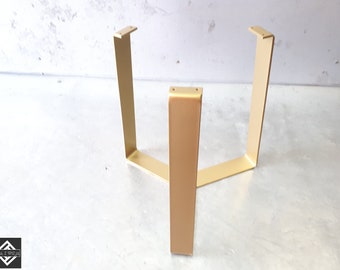 Onderstel salontafel, ronde salontafelpoten, industriële stalen poten/poedercoating/hoogte 30 cm. salontafel tot eiken slice