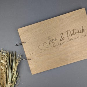 Wedding photo album / Wedding photo book / Wedding guest book / Personalized photo book / Wedding gift / Wooden guest book