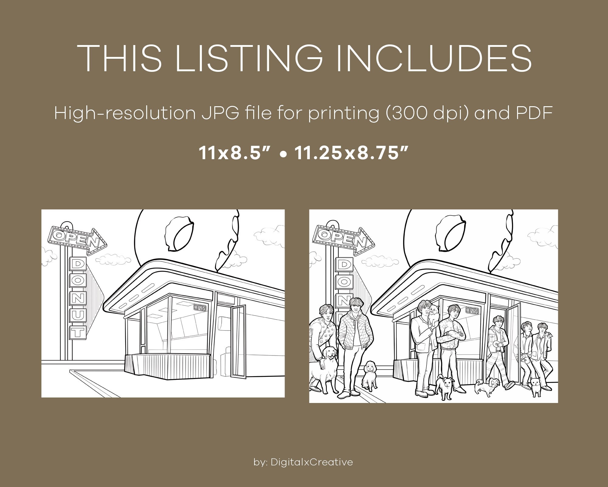 Download BTS Dynamite Coloring Page Instant Download Digital | Etsy