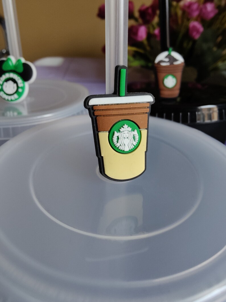 Bundle Starbucks Straw Toppers Straw Covers Tumbler Etsy