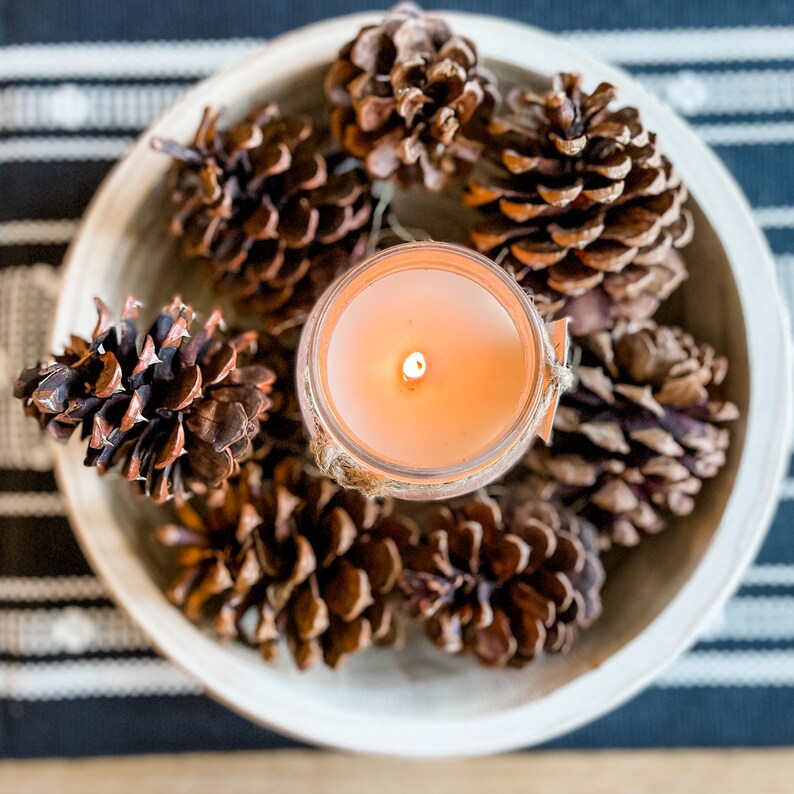 Wood Bowl Coffee Table Centerpiece Candle Tray Etsy