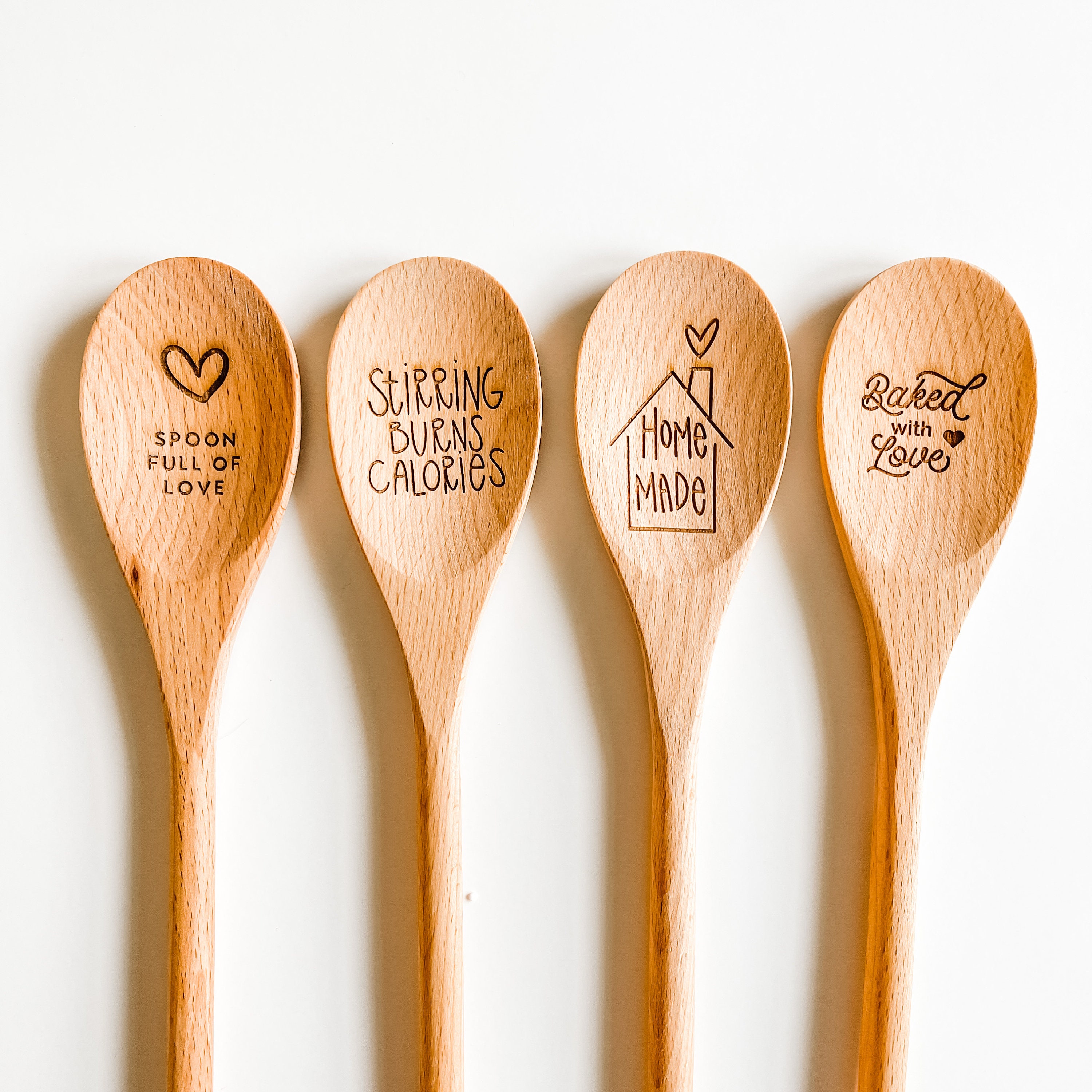 Kitchen Towels and Olive Wood Spoon Gift