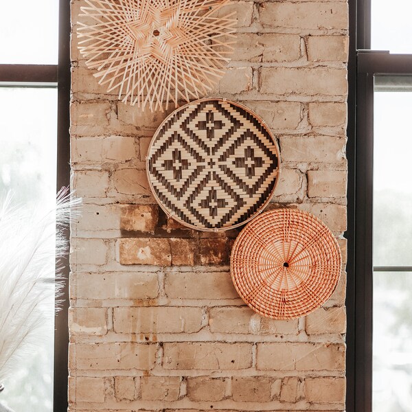Wall Basket Set | Hanging Wall Baskets | Boho Home Decor | Wall Hanging | Boho Wall Decor