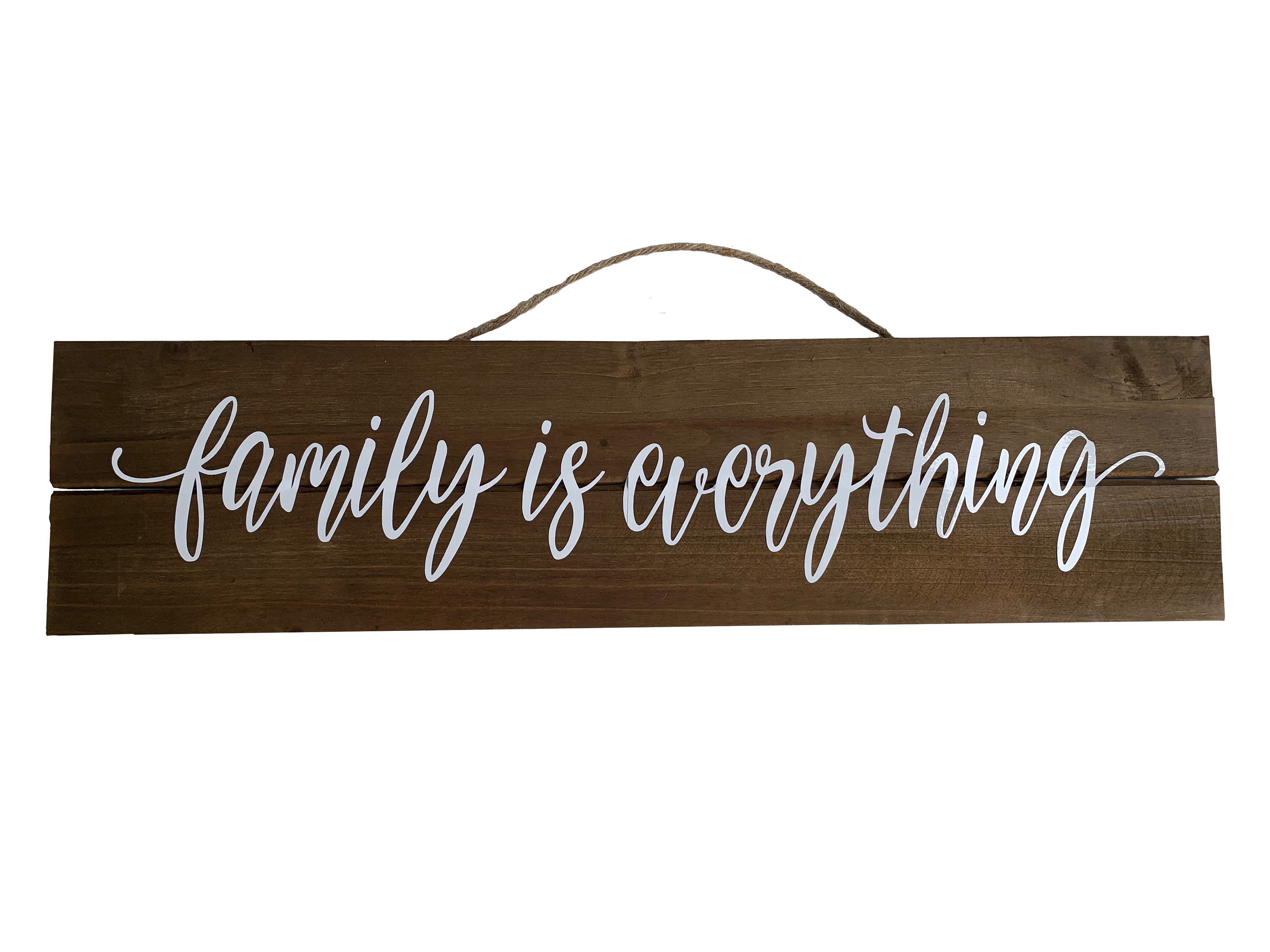 Family is Everything Wooden Sign | Etsy