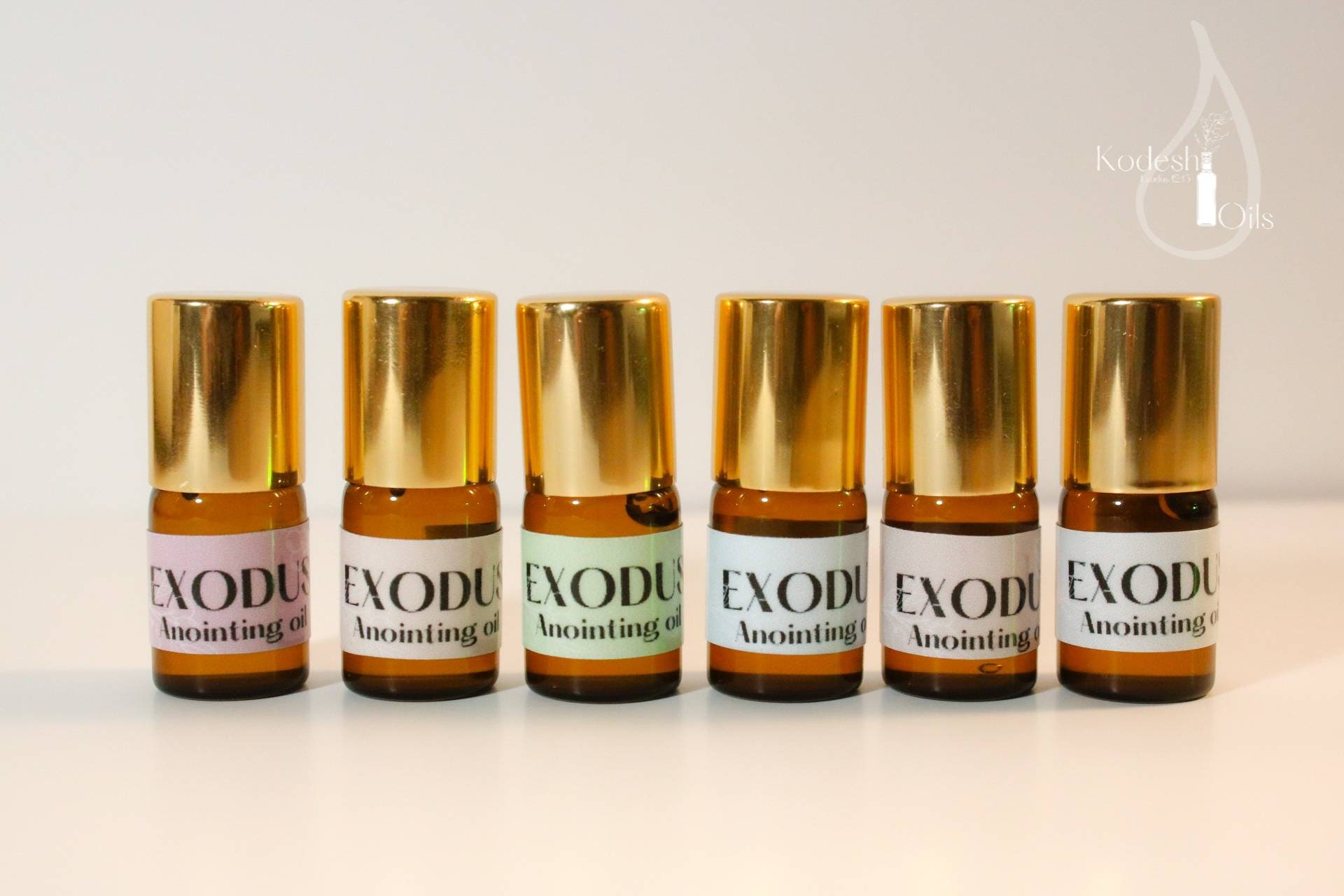 Exodus Holy Anointing Oil | Gift Set of 6 Mini 2 Ml Roller Bottles ...