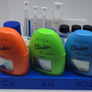 Hanna Checker 3D Printed Combo Oranizer - Alkalinity, Calcium, Phosphate
