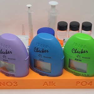Hanna Checker 3D Printed Combo Oranizer - Nitrate HR, Alkalinity, Phosphate