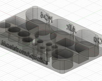 Nyos Nitrate Test Kit  3D Printed Organization Tray