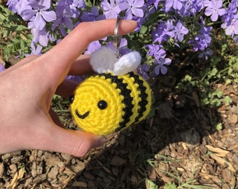 Crochet Bee Keychain Pattern