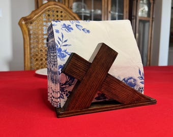 Cross Napkin Holder- Table Acessory- Mail Holder