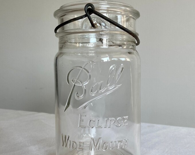 1930's1960's Ball Eclipse Wide Mouth Jar No Lid Etsy