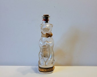 BOLS GLASS ANIMAL MINIATURE （Lapwing） Miniature Bottle Library - Bols - Glass
