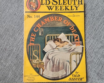 Antiquité Old Sleuth Weekly Vol. III n° 144 - roman policier vintage broché - Arthur Westbrook Co.