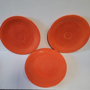 Fiestaware 3 Teller Set- Fiesta Ware 23 cm Poppy Orange
