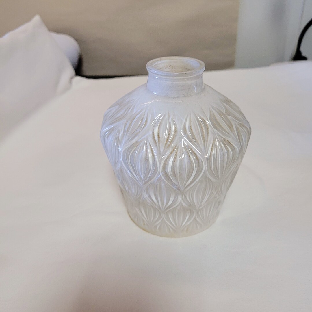 Cut Glass Lamp Shade Bulb/ Globe Vintage Etsy