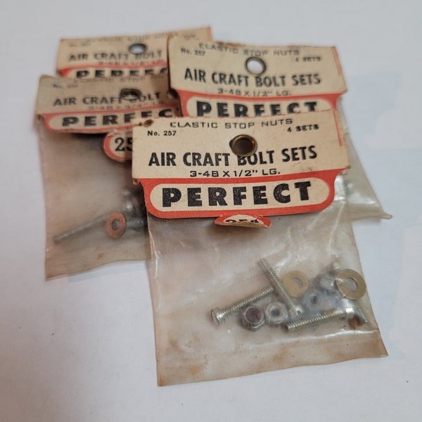 Perfect Model Airplane Co. #257 Air Craft Bolt Set