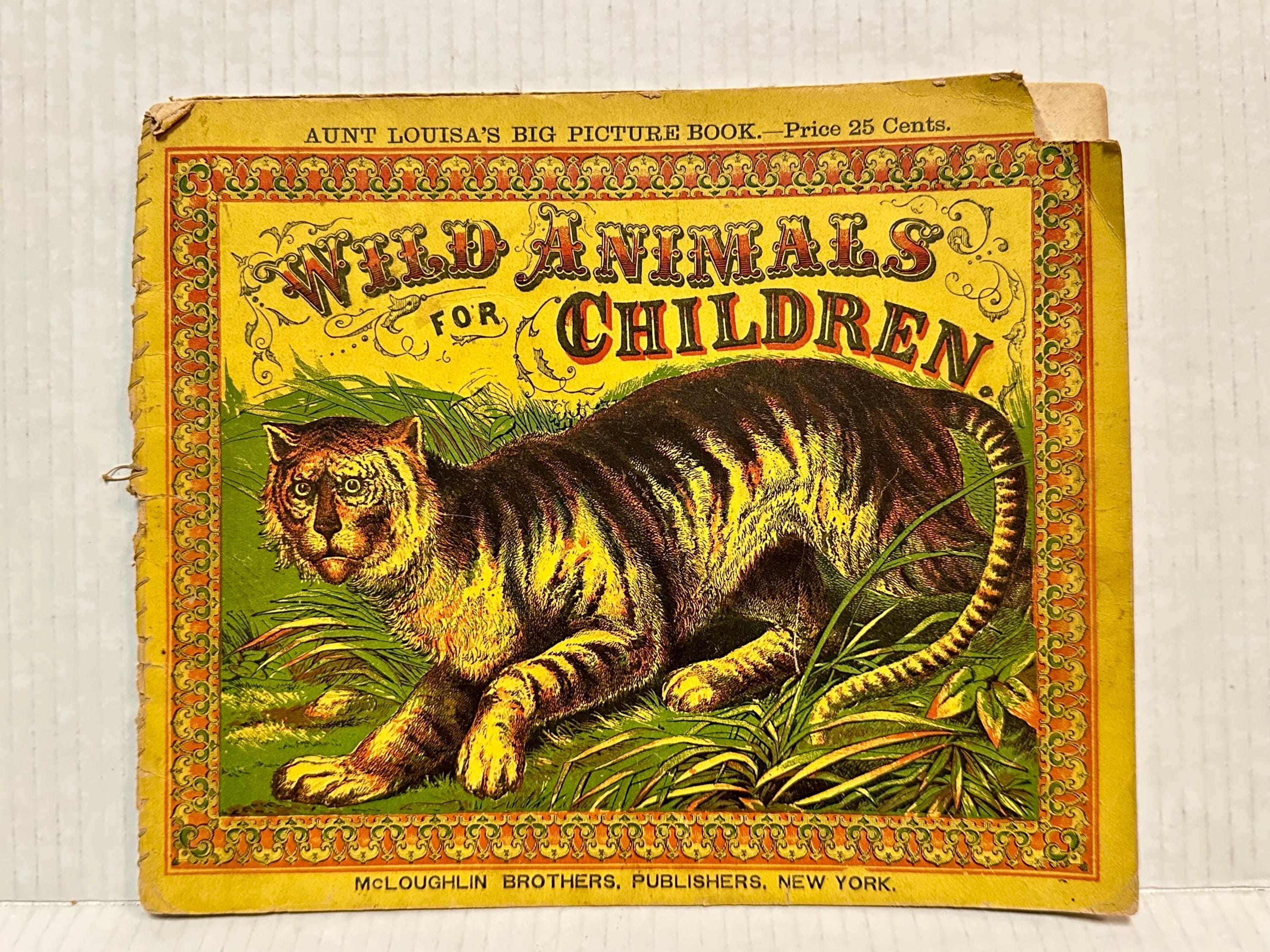 Rare 1870s Wild Animals for Children – Aunt Louisa's Big Picture