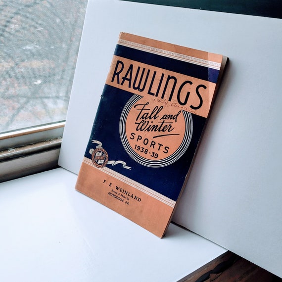 Vintage 1938 1939 Rawlings Fall Winter Catalog Original Etsy